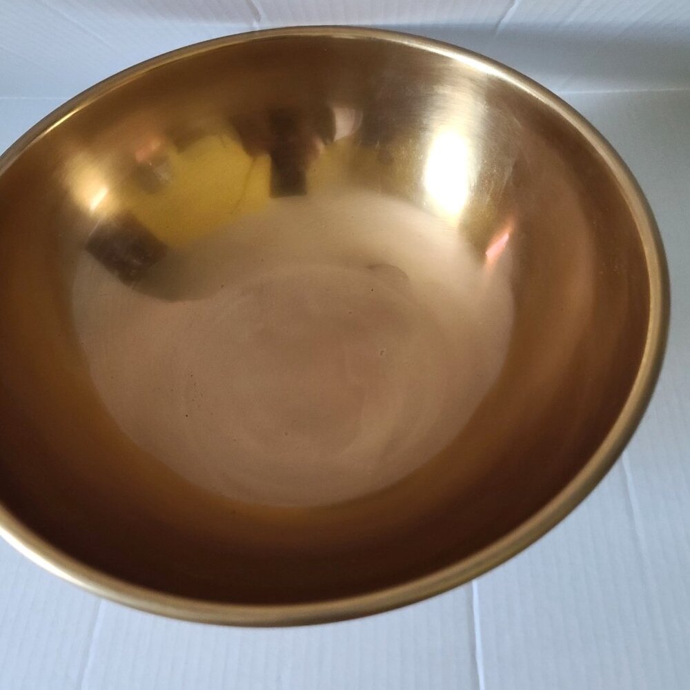 Target Threshold Large Decorative Bowl Copper Finish Aluminum Revere Style NEW - Picture 6 of 7
